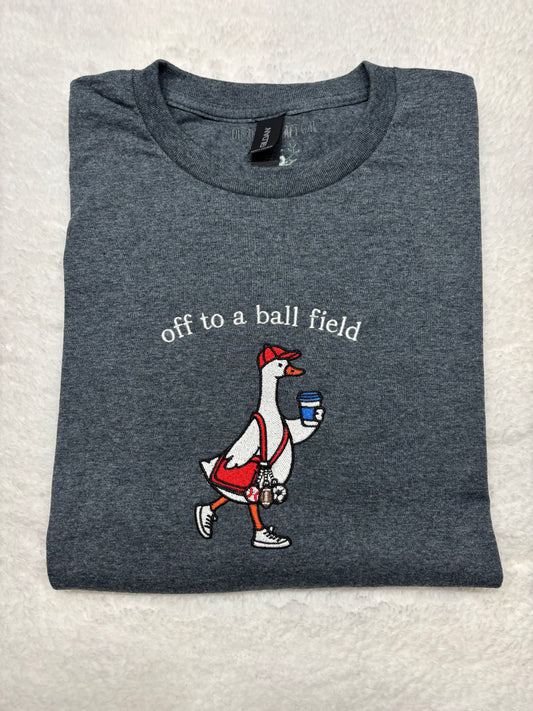 Off To A Ball Field T-shirt