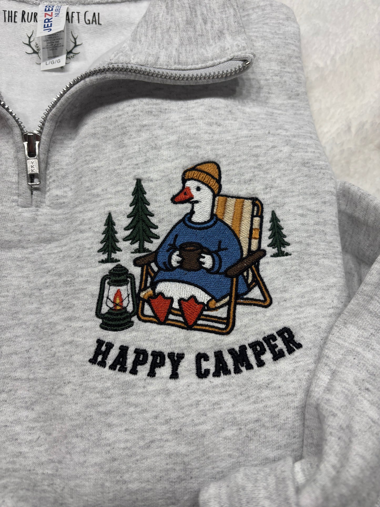 Happy Camper Quarter Zip