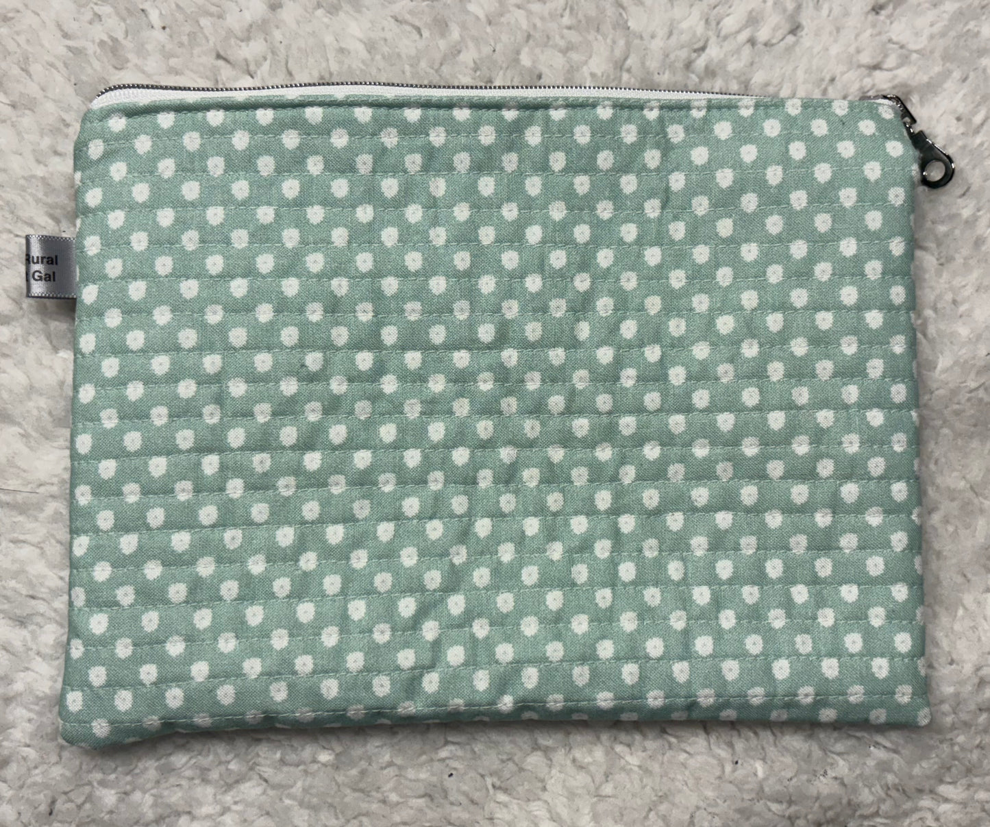 Floral Quilted Cosmetic Bag