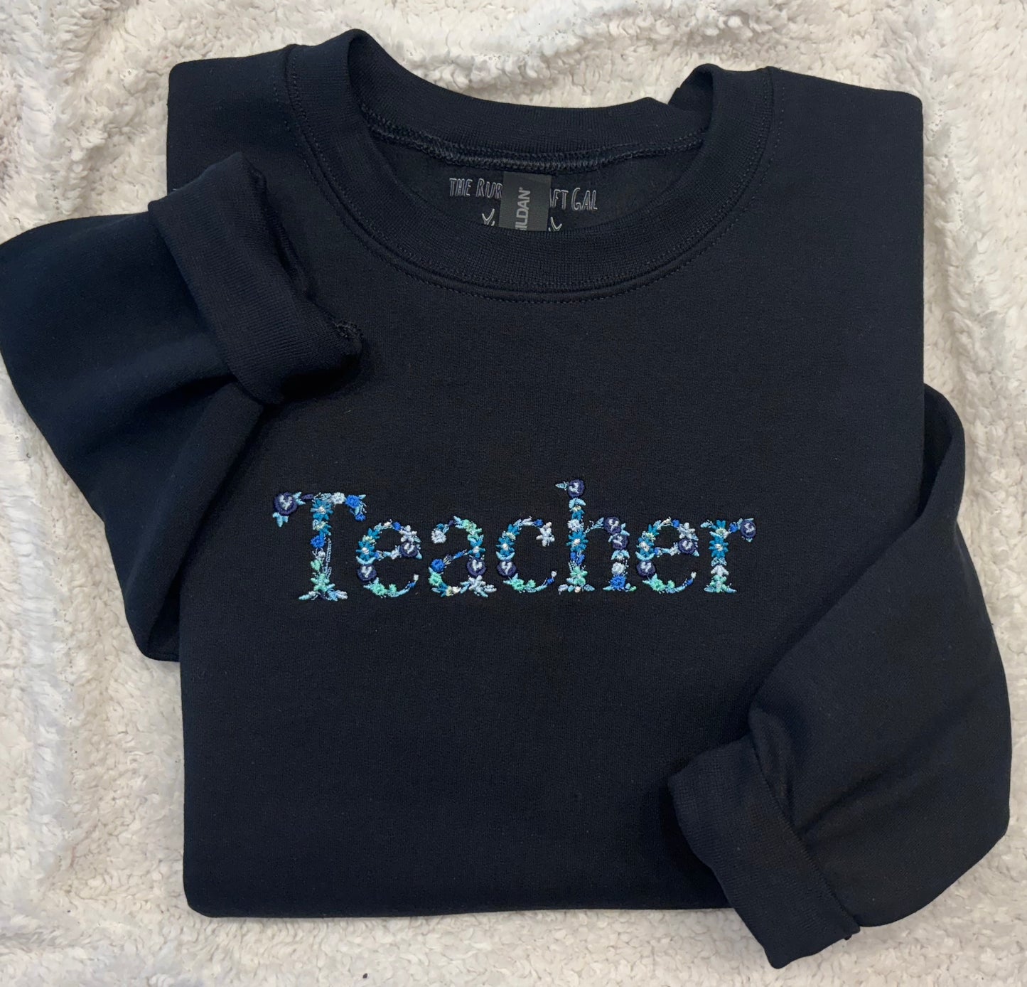 Floral Teacher Crewneck