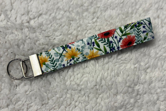Floral Key Wristlet