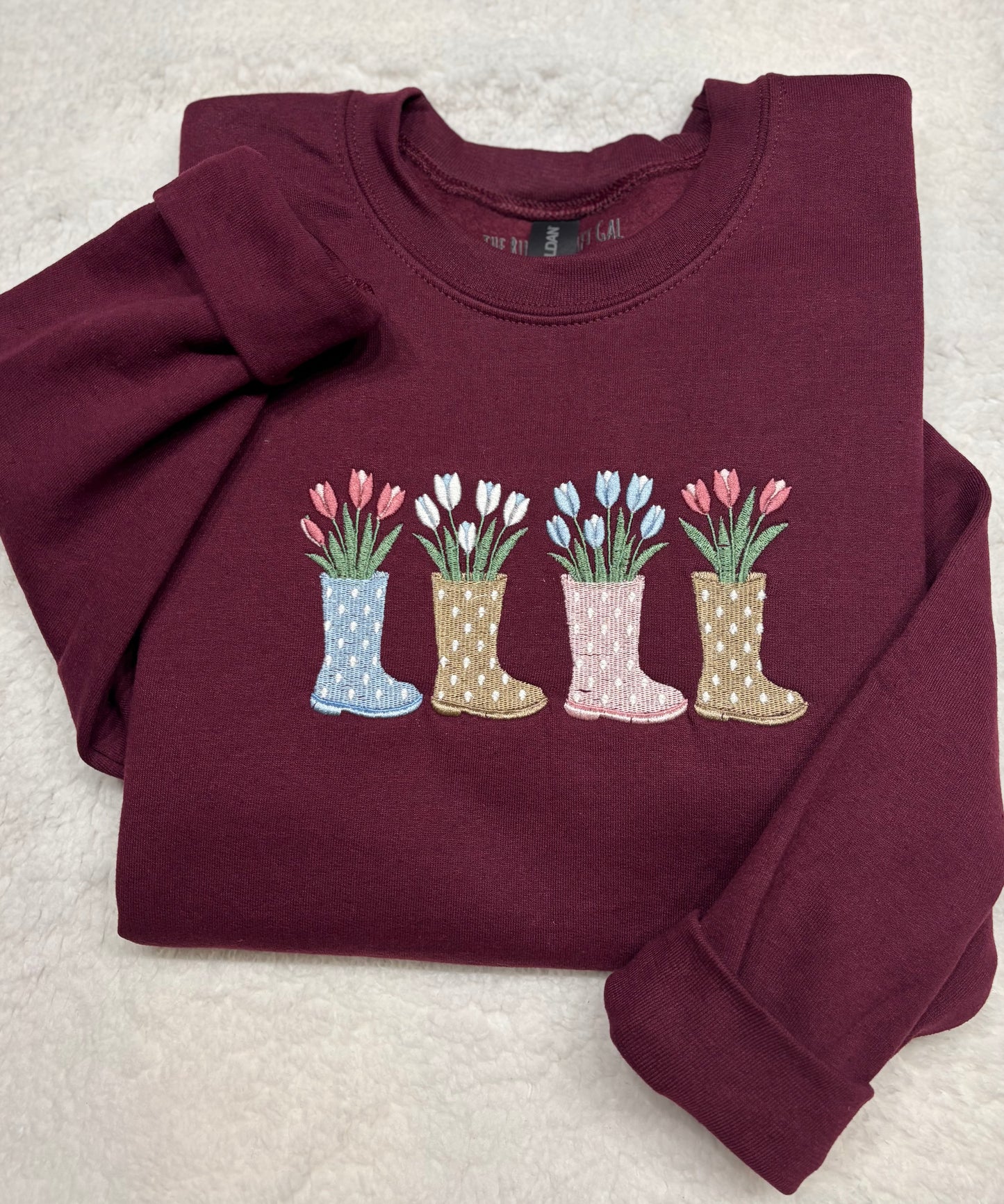 Boots & Tulips Crewneck
