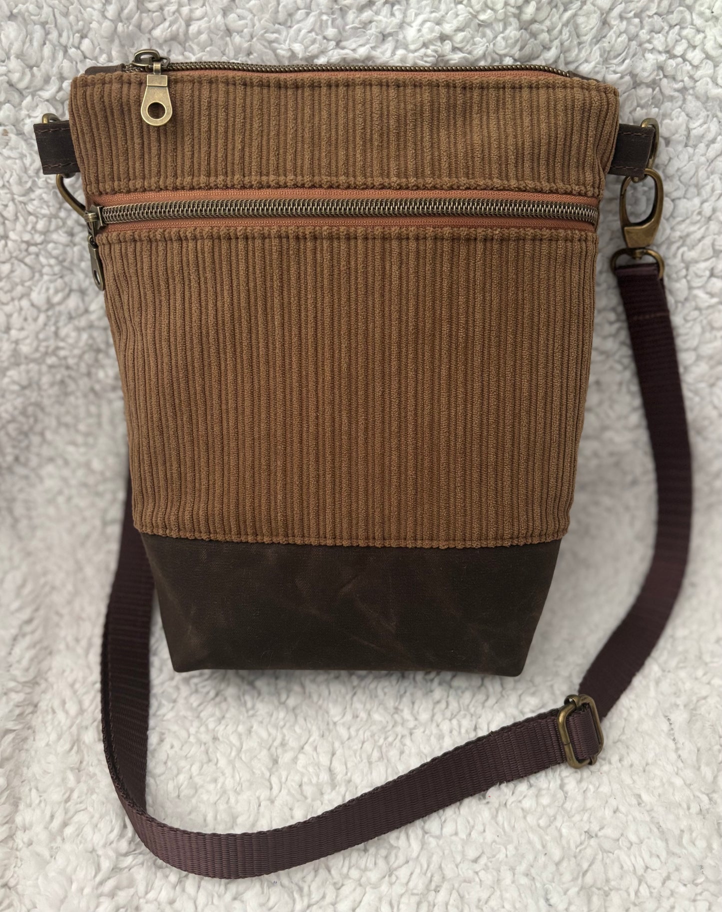 Brown Corduroy Purse