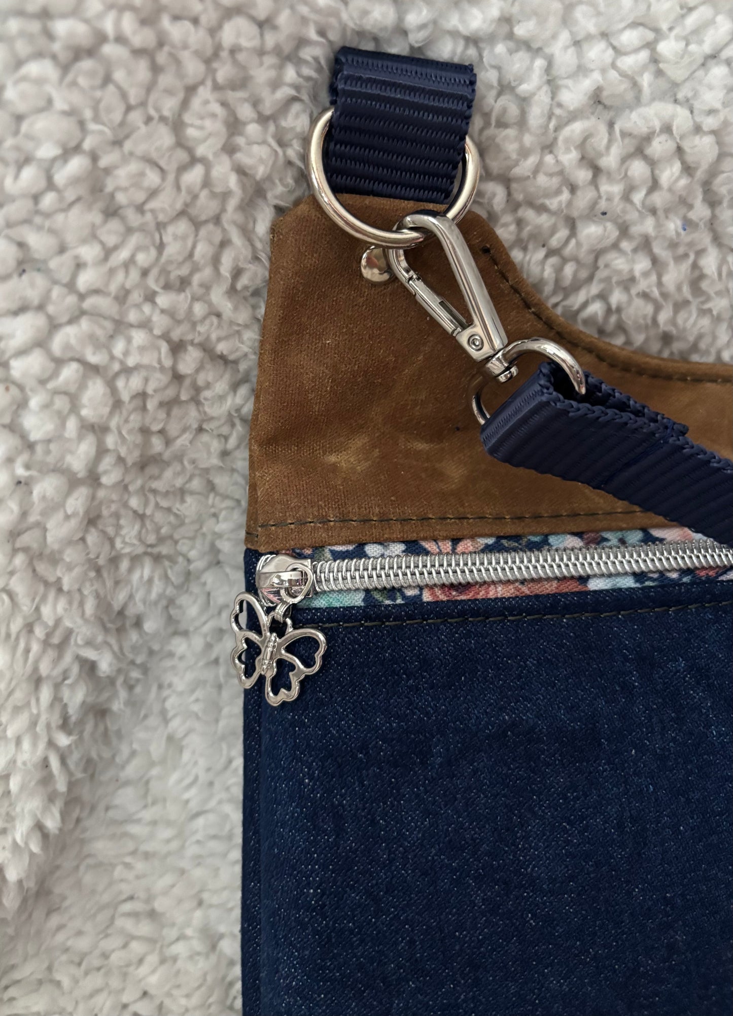 Denim & Waxed Canvas Purse