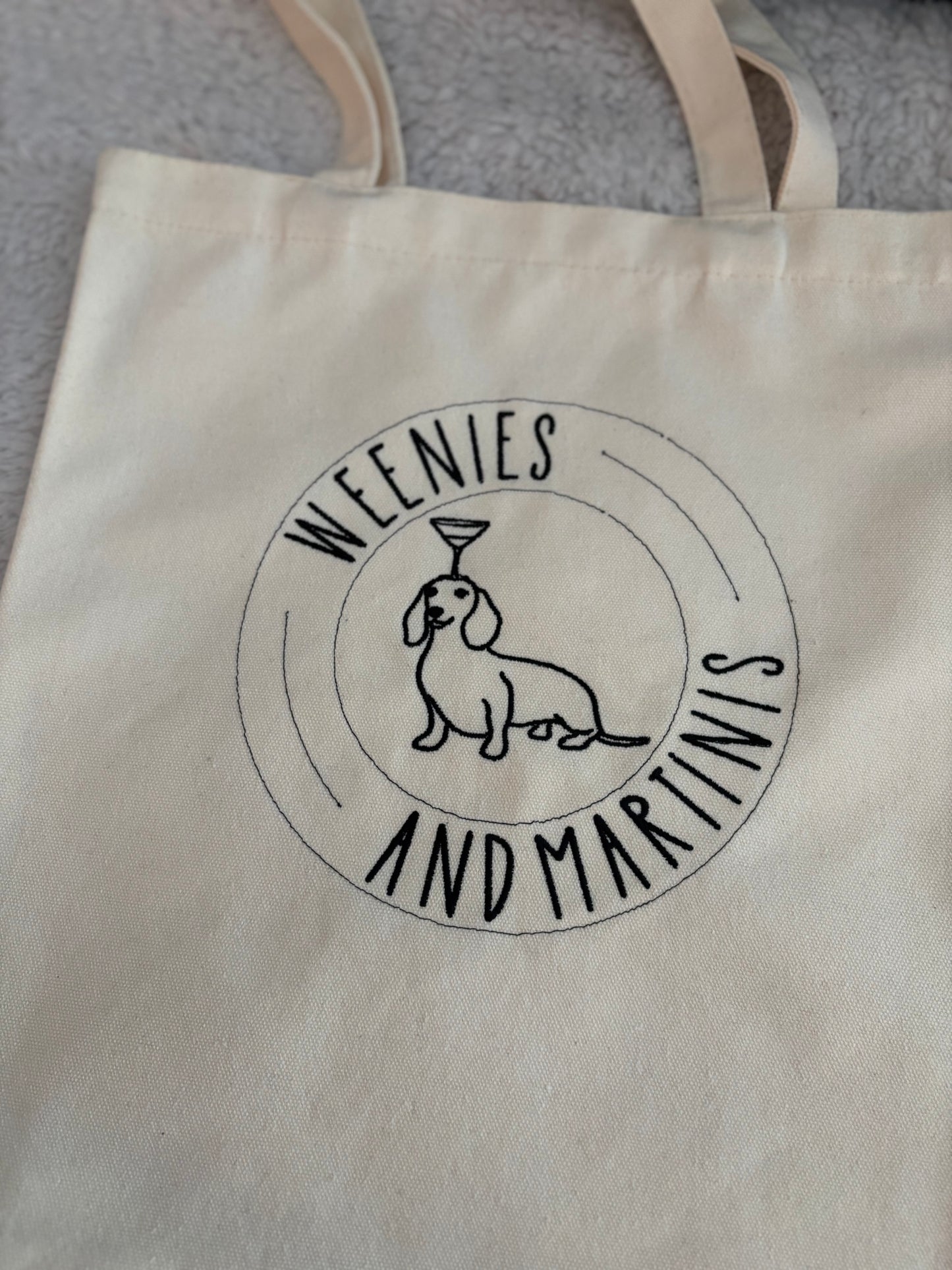 Weenies & Martinis Canvas Bag