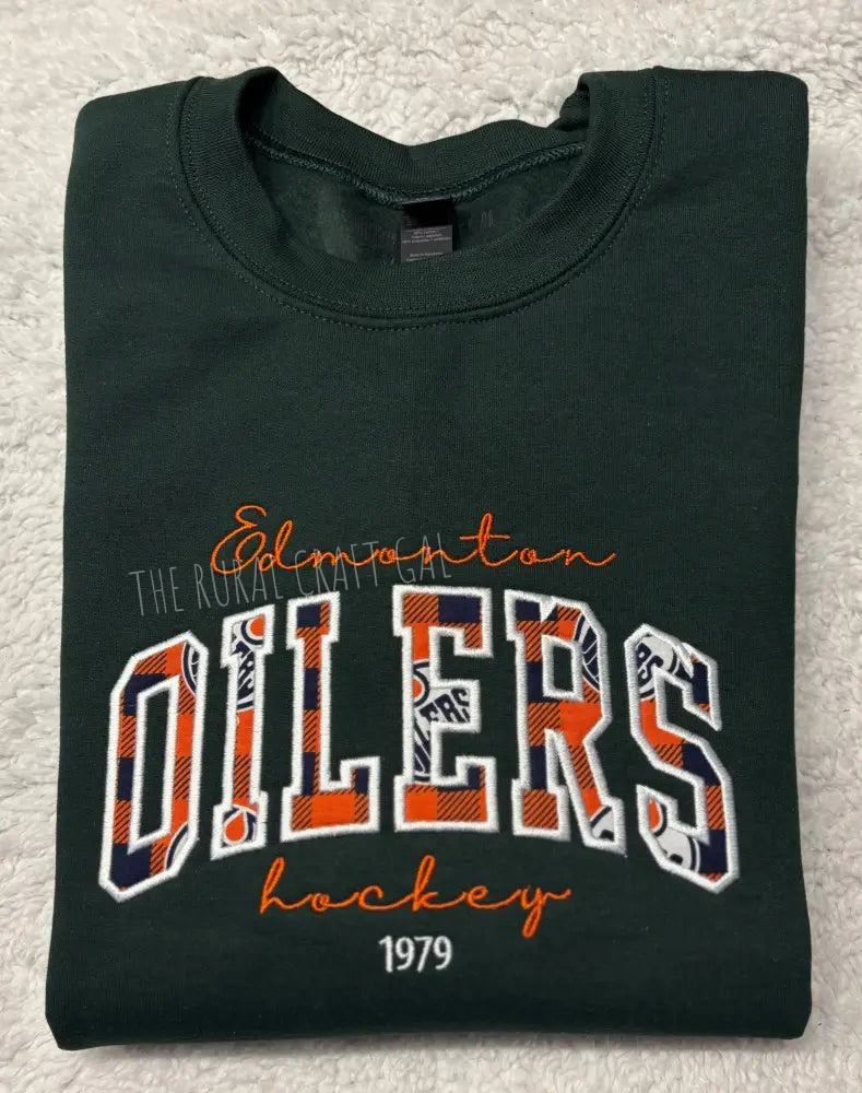 Oilers Appliqué Crewneck