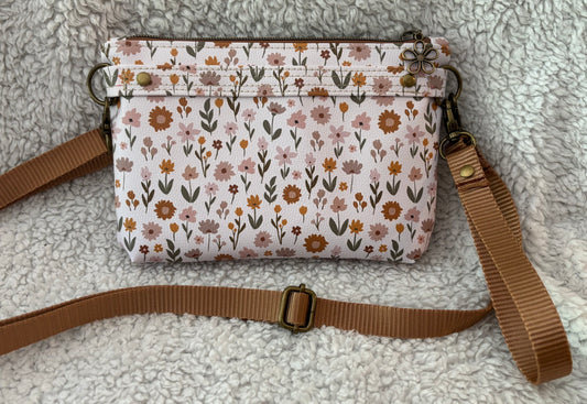 Floral Wristlet Crossbody Bag
