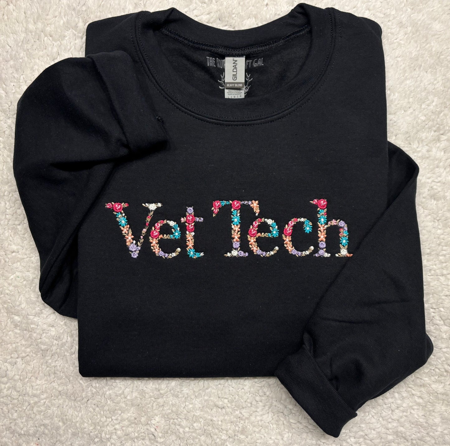 Floral Vet Tech Crewneck