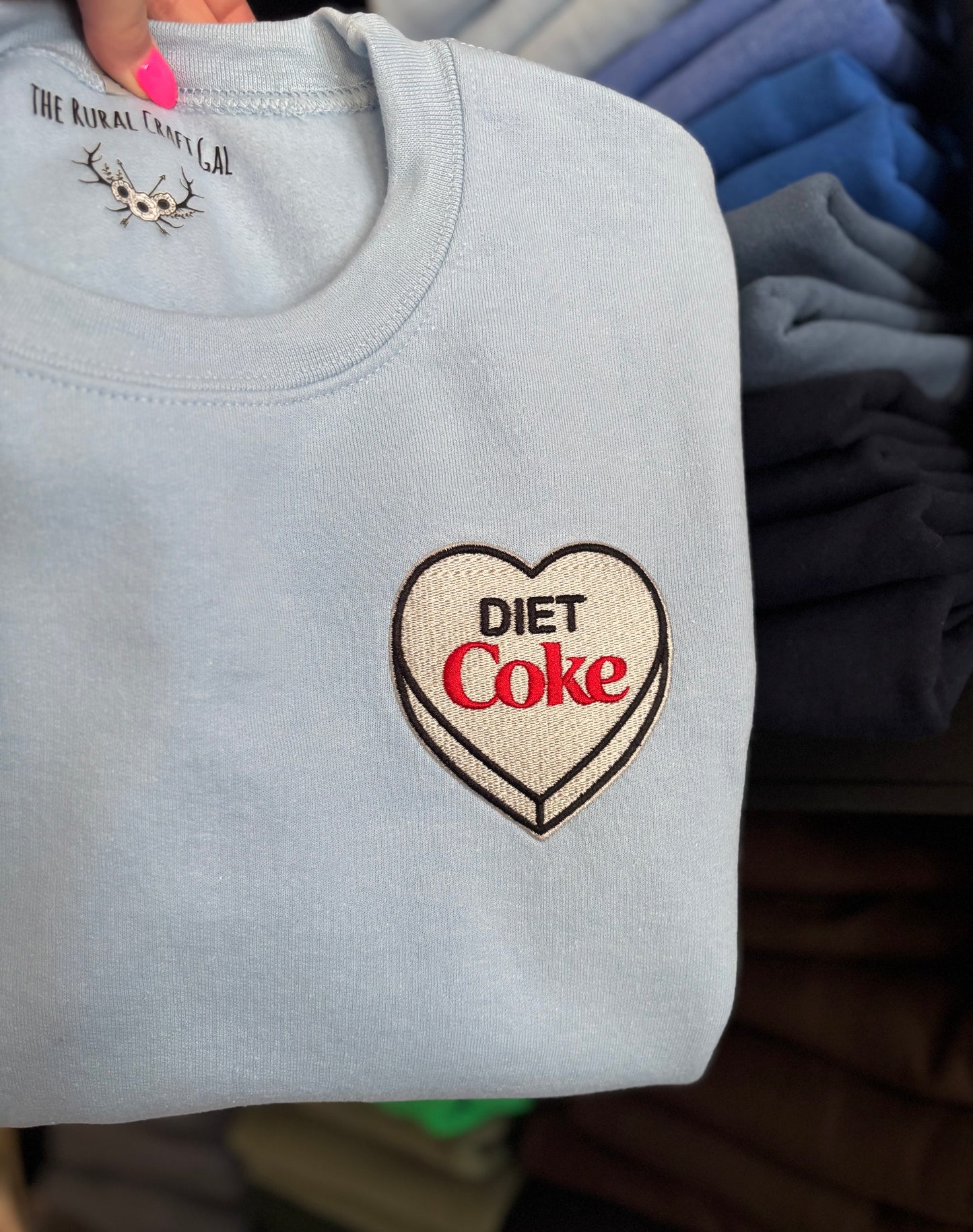 Diet Coke Heart Crewneck