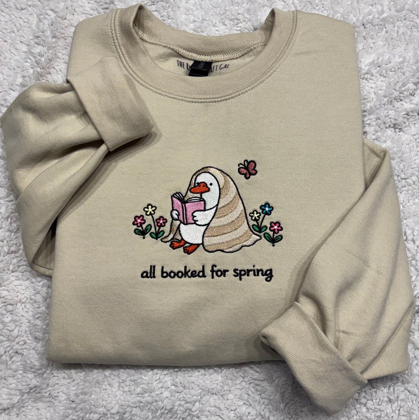 All Booked For Spring Crewneck