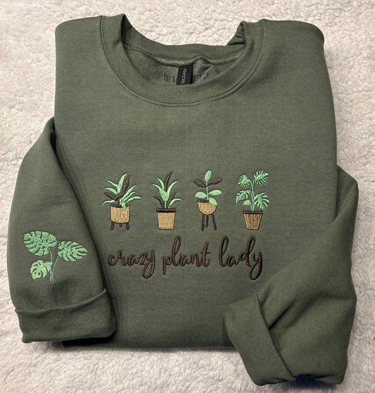 Crazy Plant Lady Crewneck