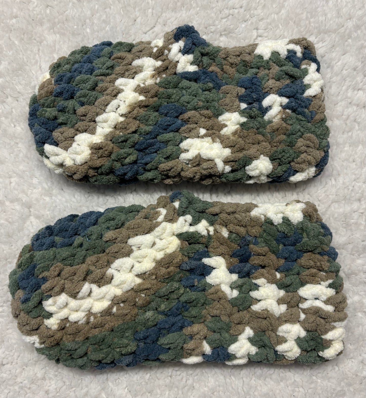 Green Multi Colour Super Soft Slippers -M