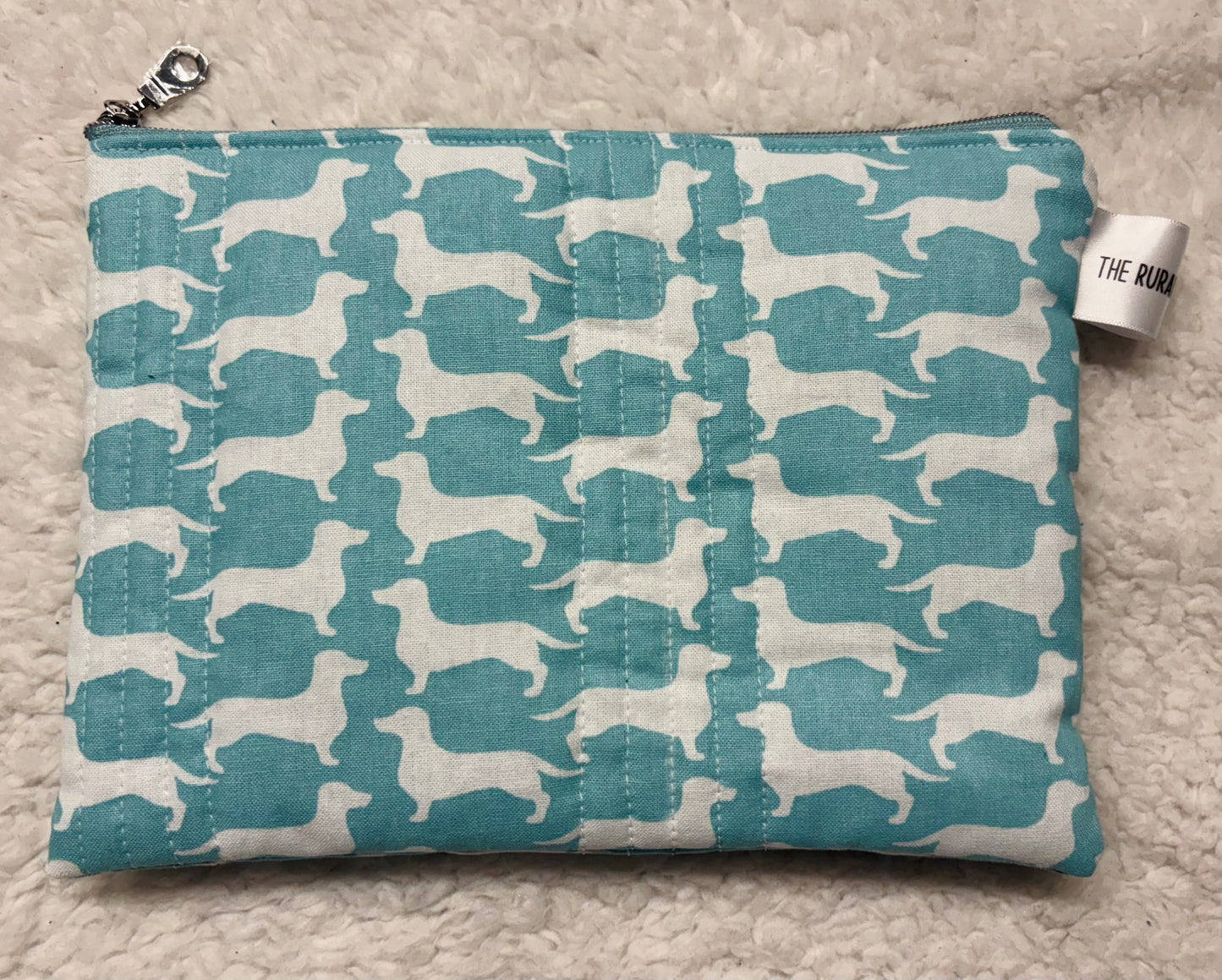 Dachshund Quilted Cosmetic Bag
