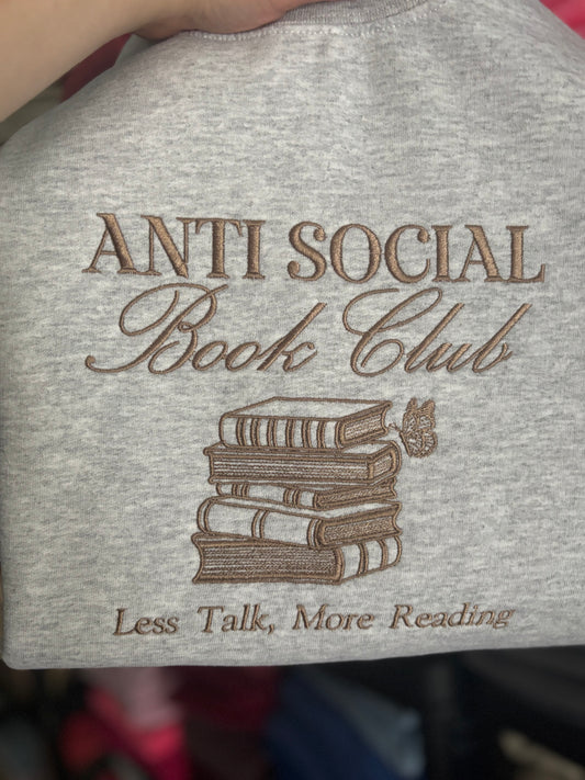 Anti Social Book Club Crewneck