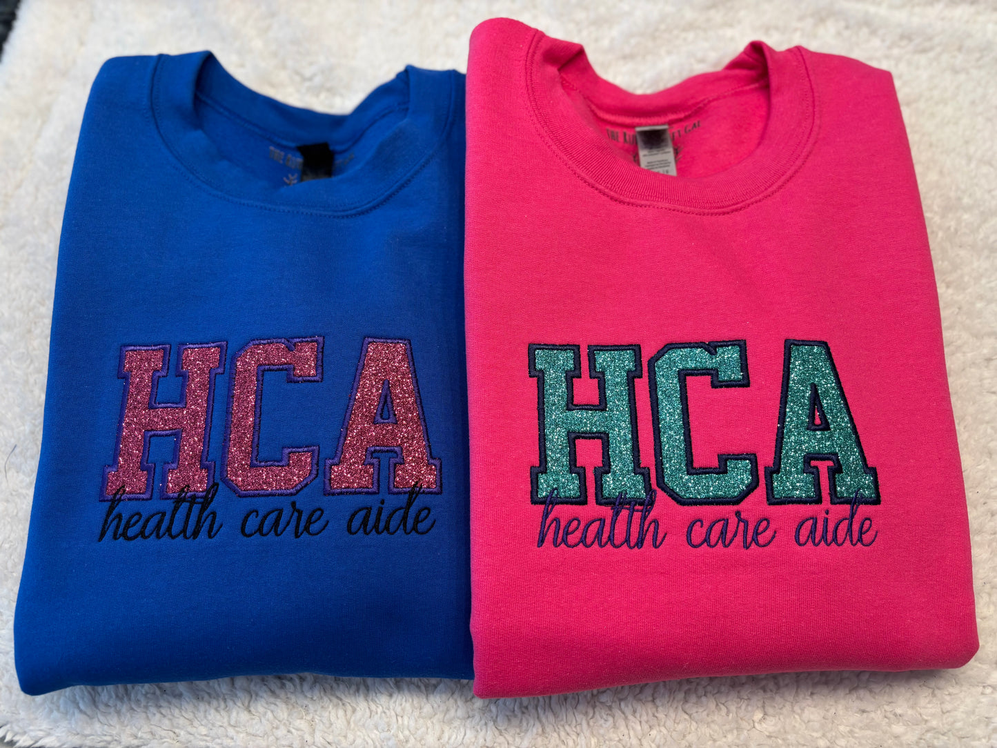 HCA Glitter Appliqué Crewneck