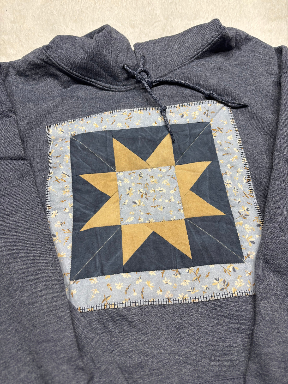 Quilted Panel Hoodie