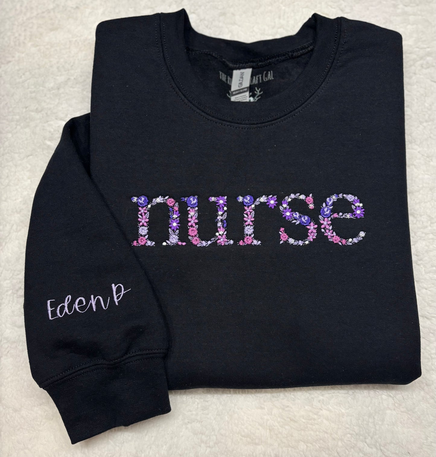 Floral Nurse Crewneck