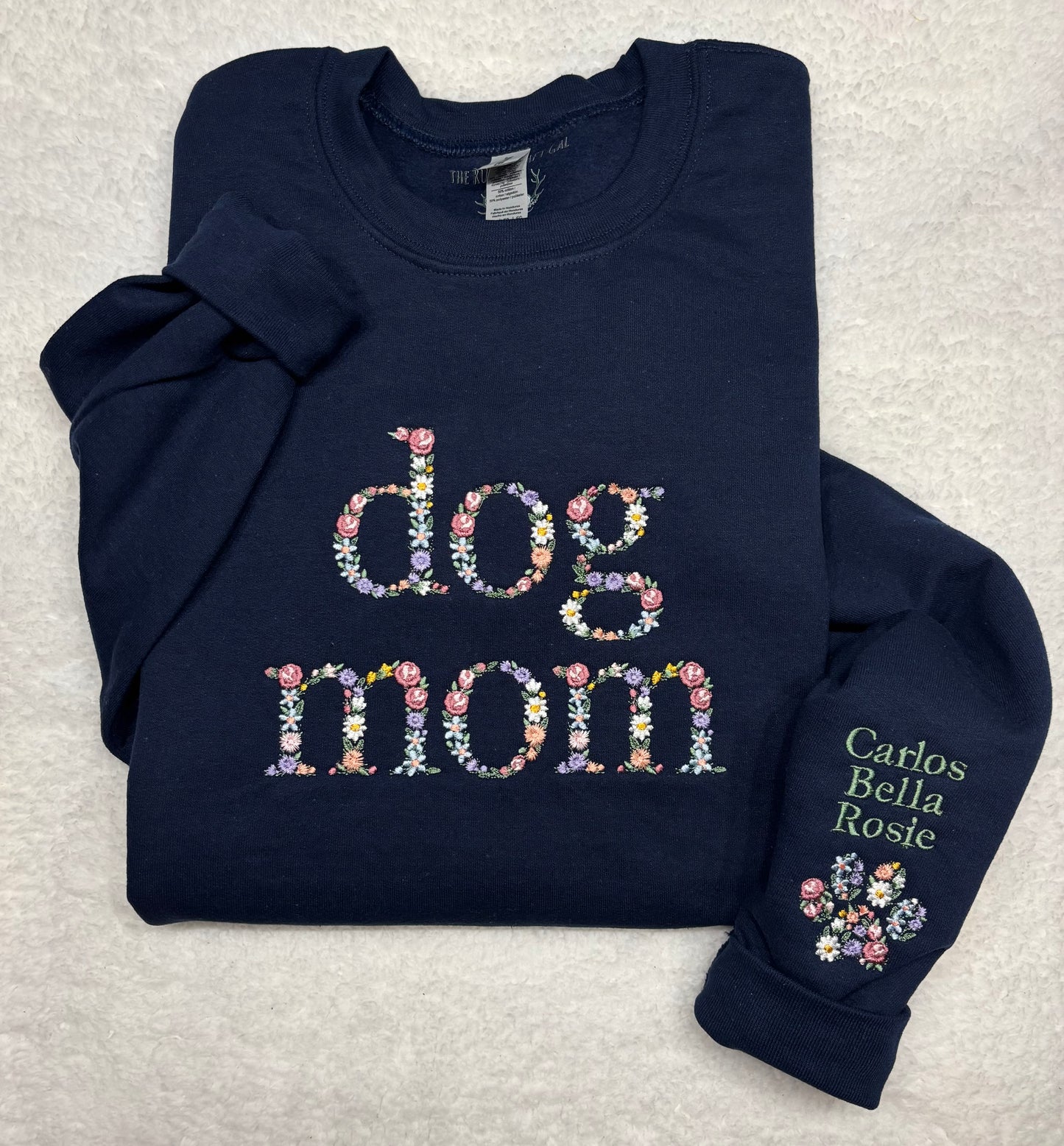Floral Dog Mom Crewneck/Hoodie