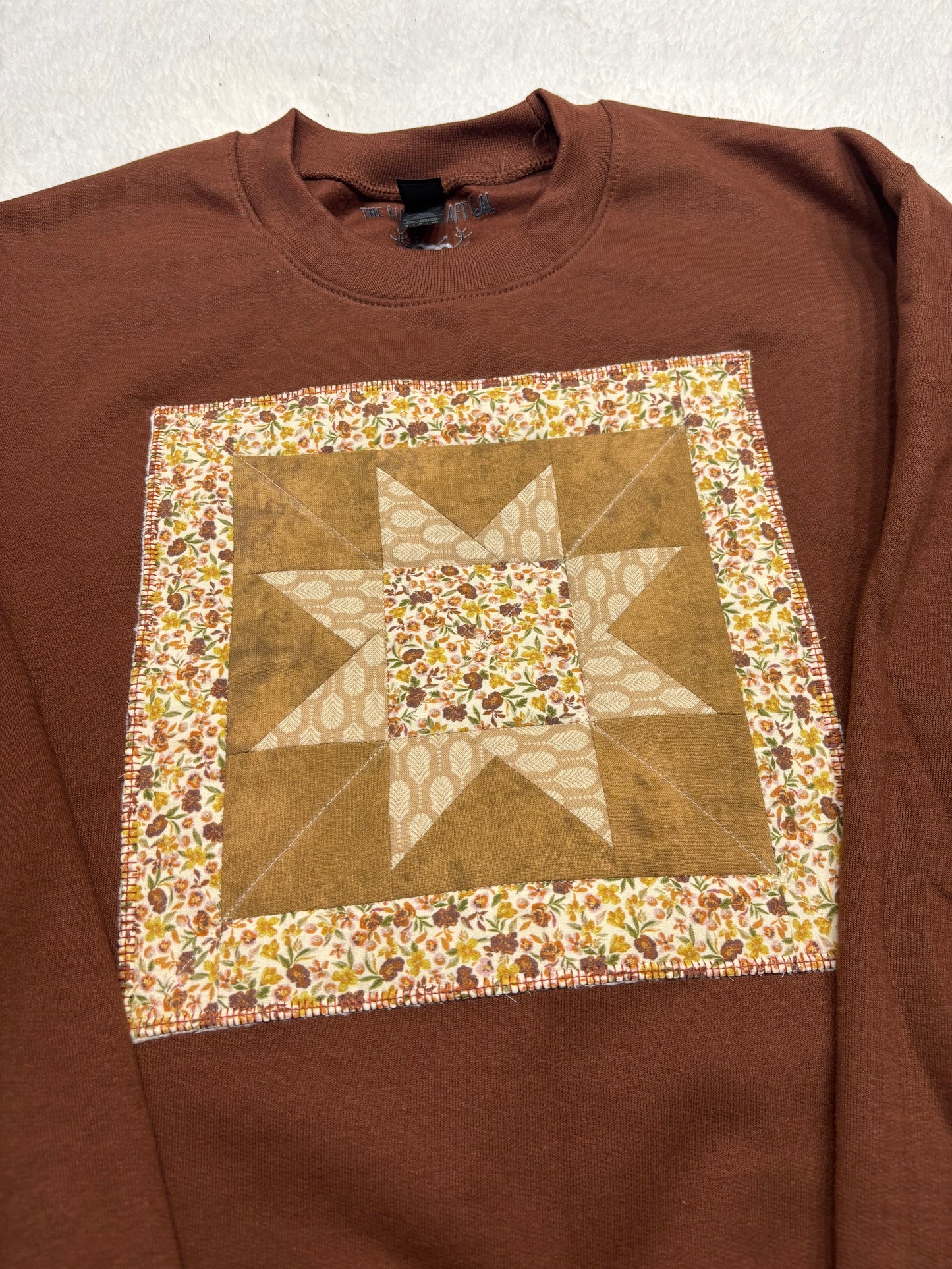Quilted Panel Crewneck