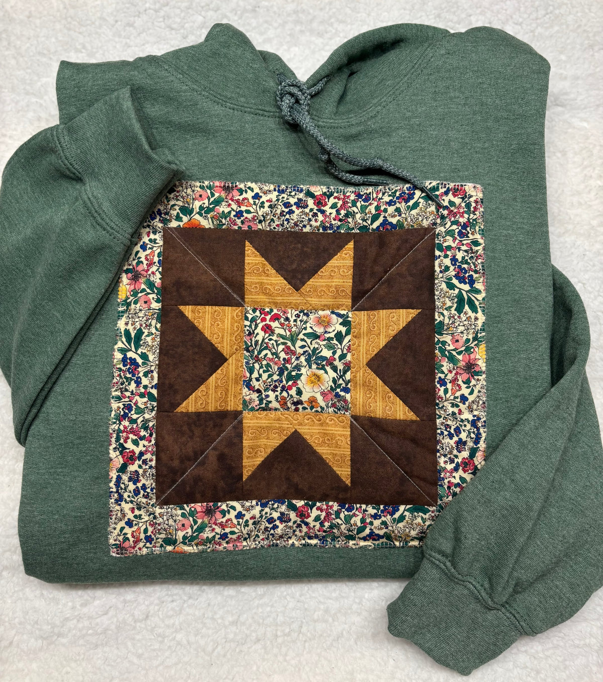 Quilted Panel Hoodie