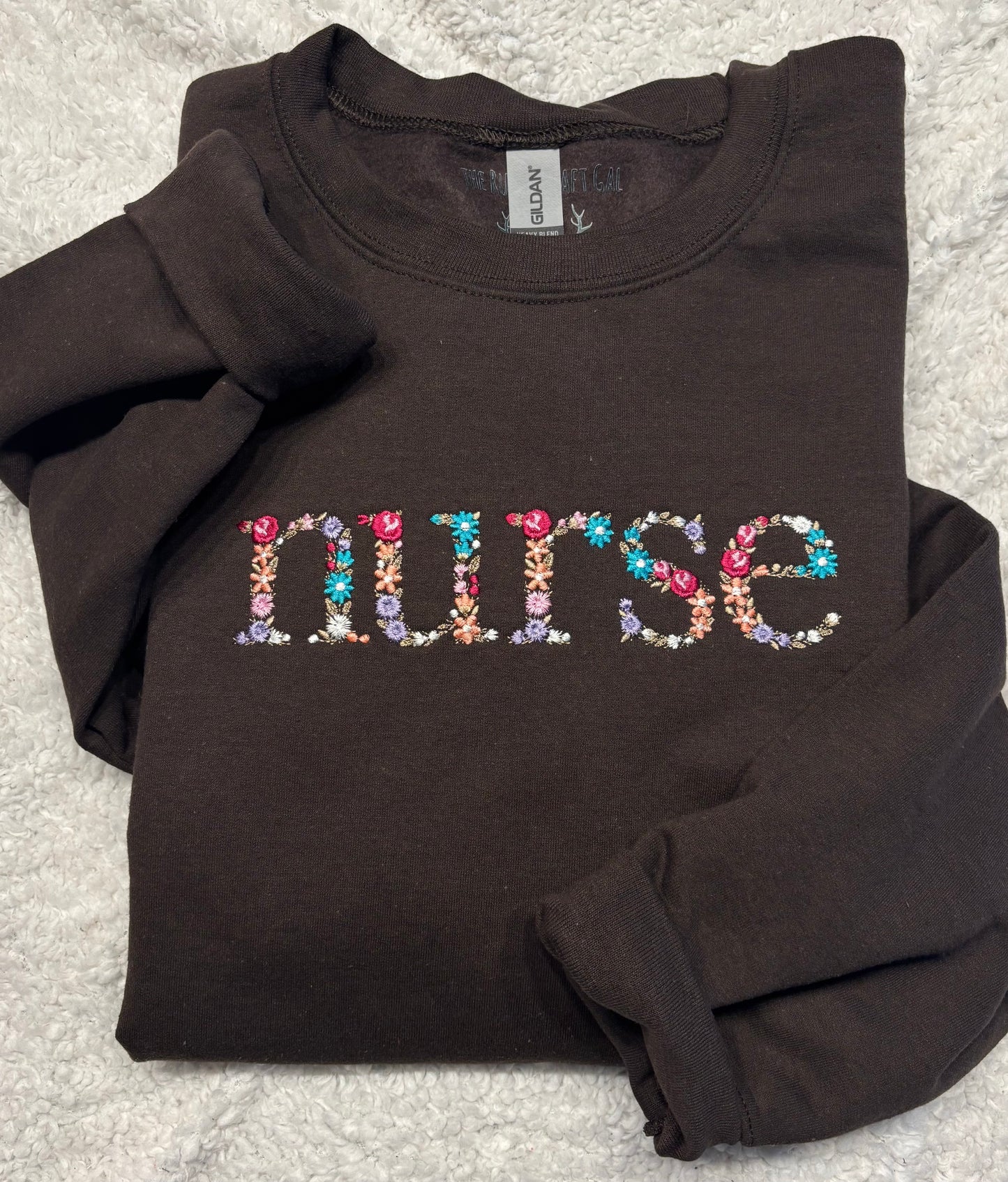 Floral Nurse Crewneck