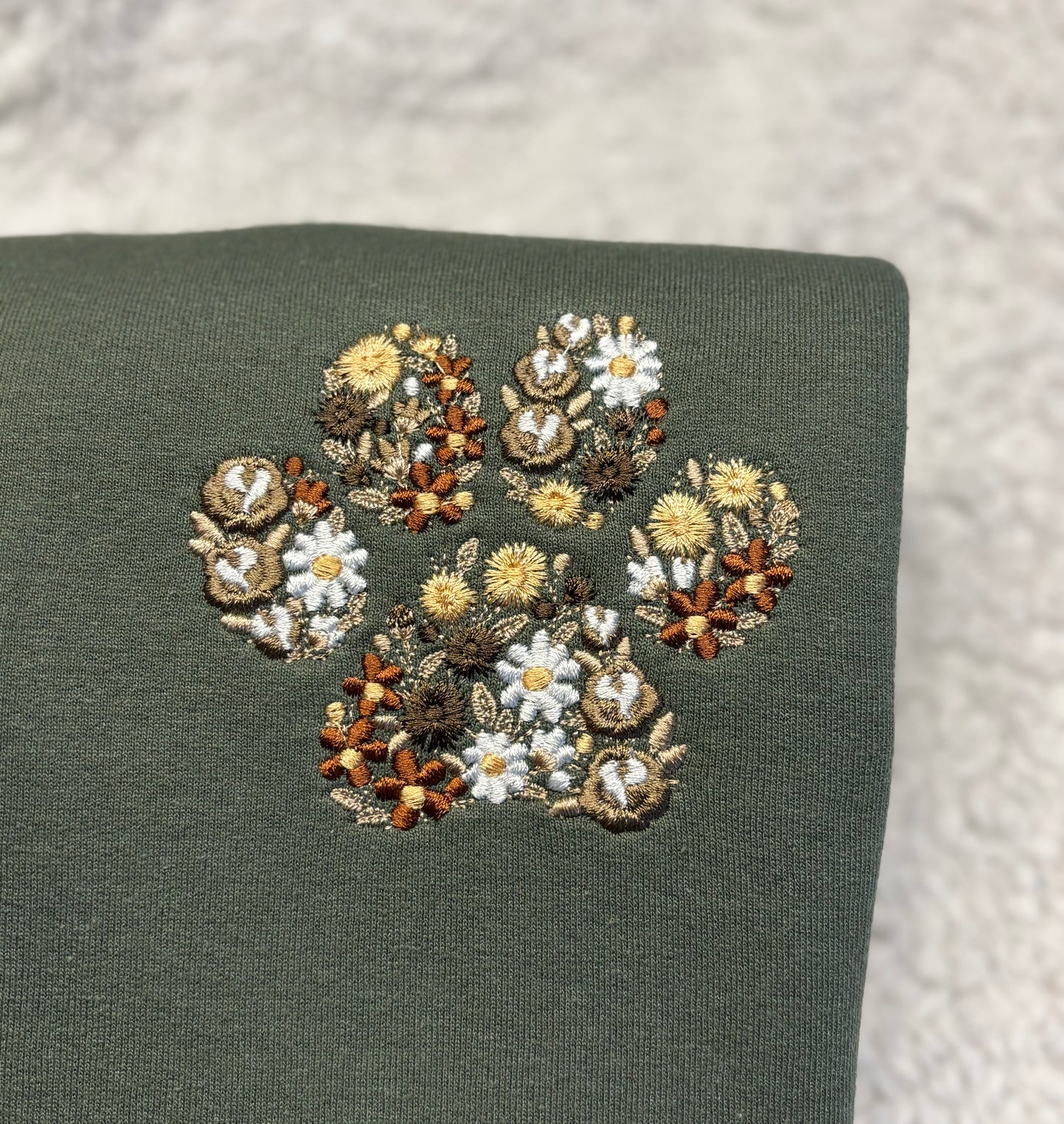 Floral Paw Crewneck