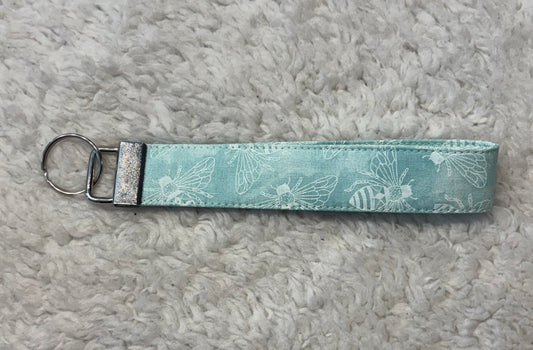 Blue Bee Key Wristlet
