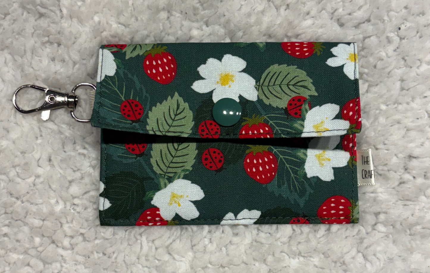 Strawberry Floral Card Pouch