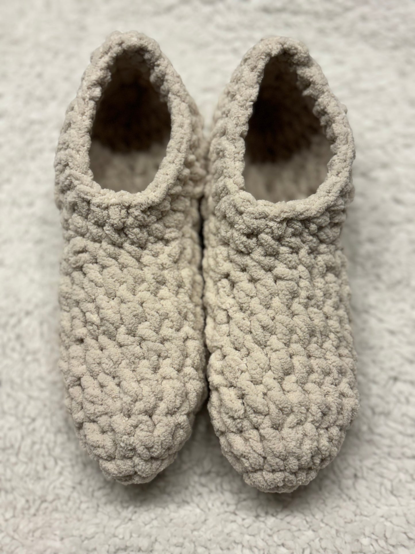 Beige Super Soft Slippers -L