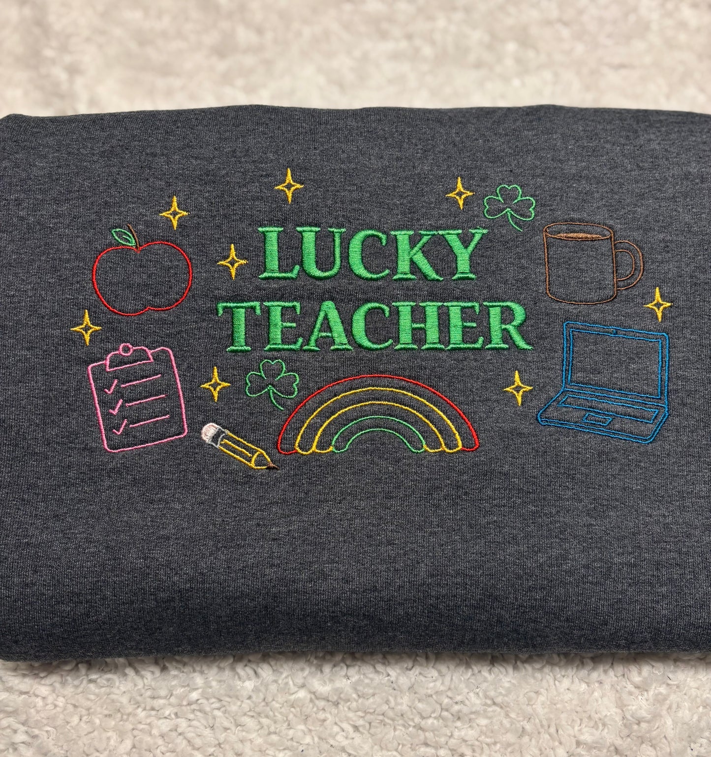 Lucky Teacher Crewneck