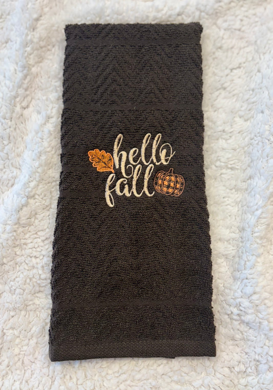 Hello Fall Towel