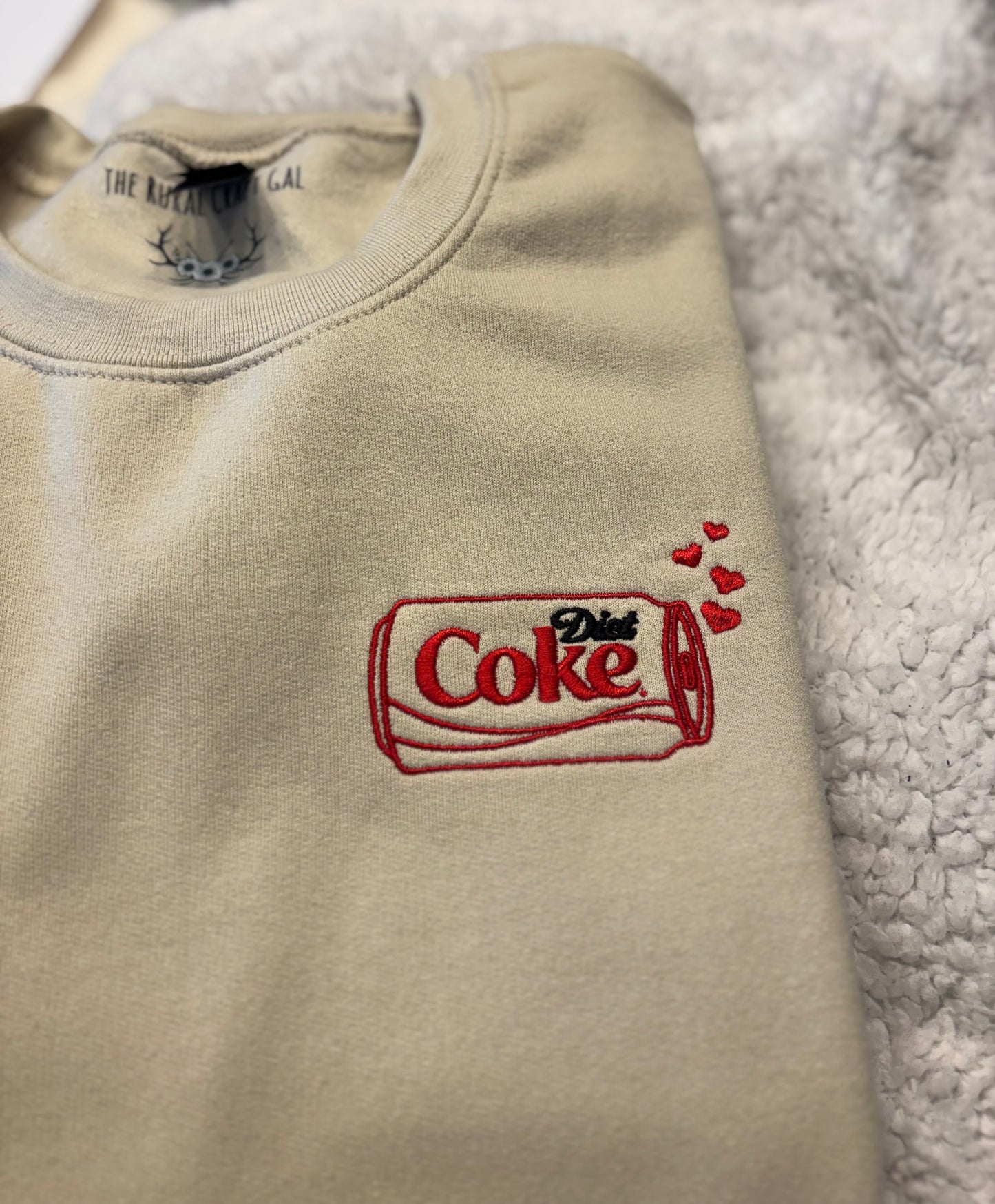Diet Coke Hearts Crewneck