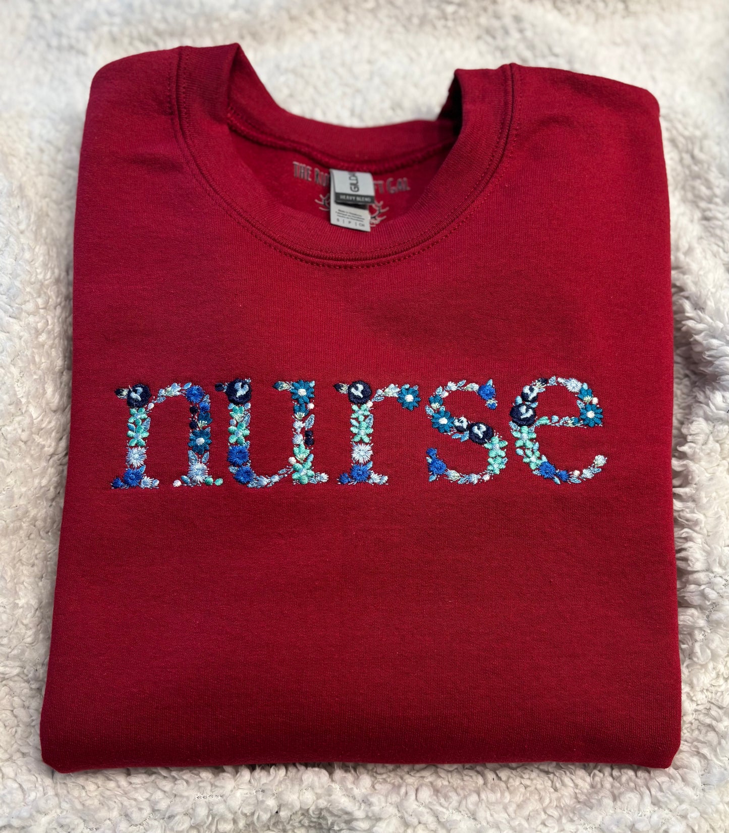 Floral Nurse Crewneck
