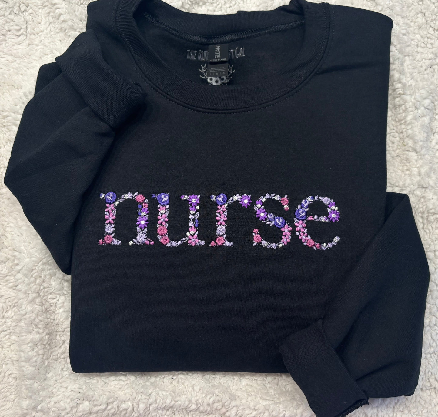 Floral Nurse Crewneck