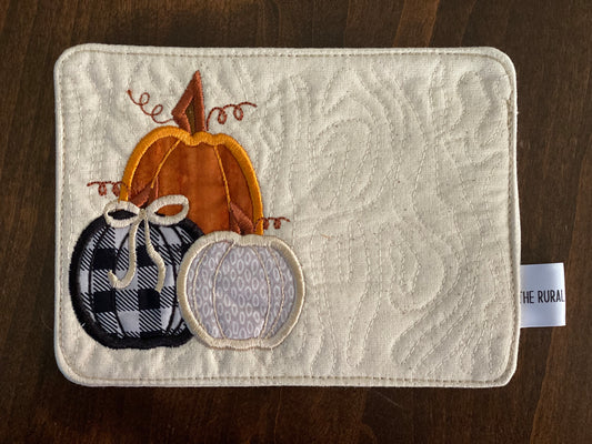 Pumpkin Mug Rug