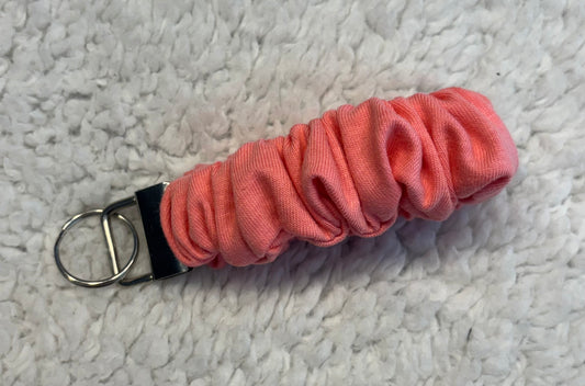 Pink Scrunchie Key Wristlet