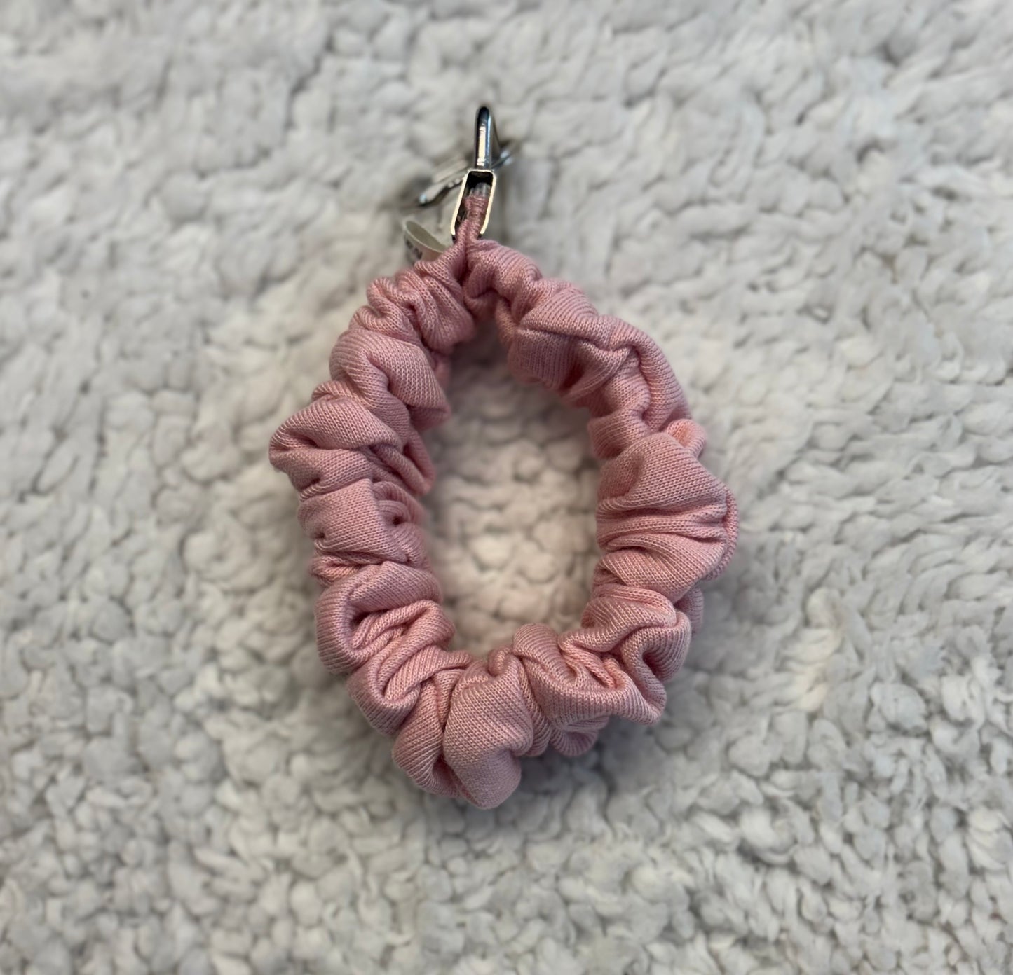Light Pink Scrunchie Key Wristlet