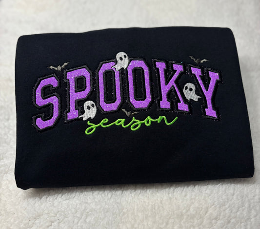 Spooky Season Purple Glitter/Neon Green Appliqué