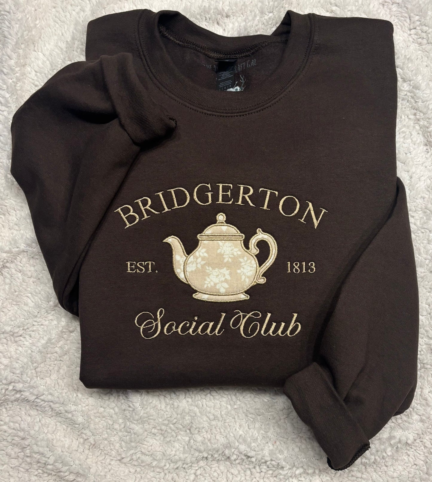Bridgerton Social Club Appliqué Crewneck