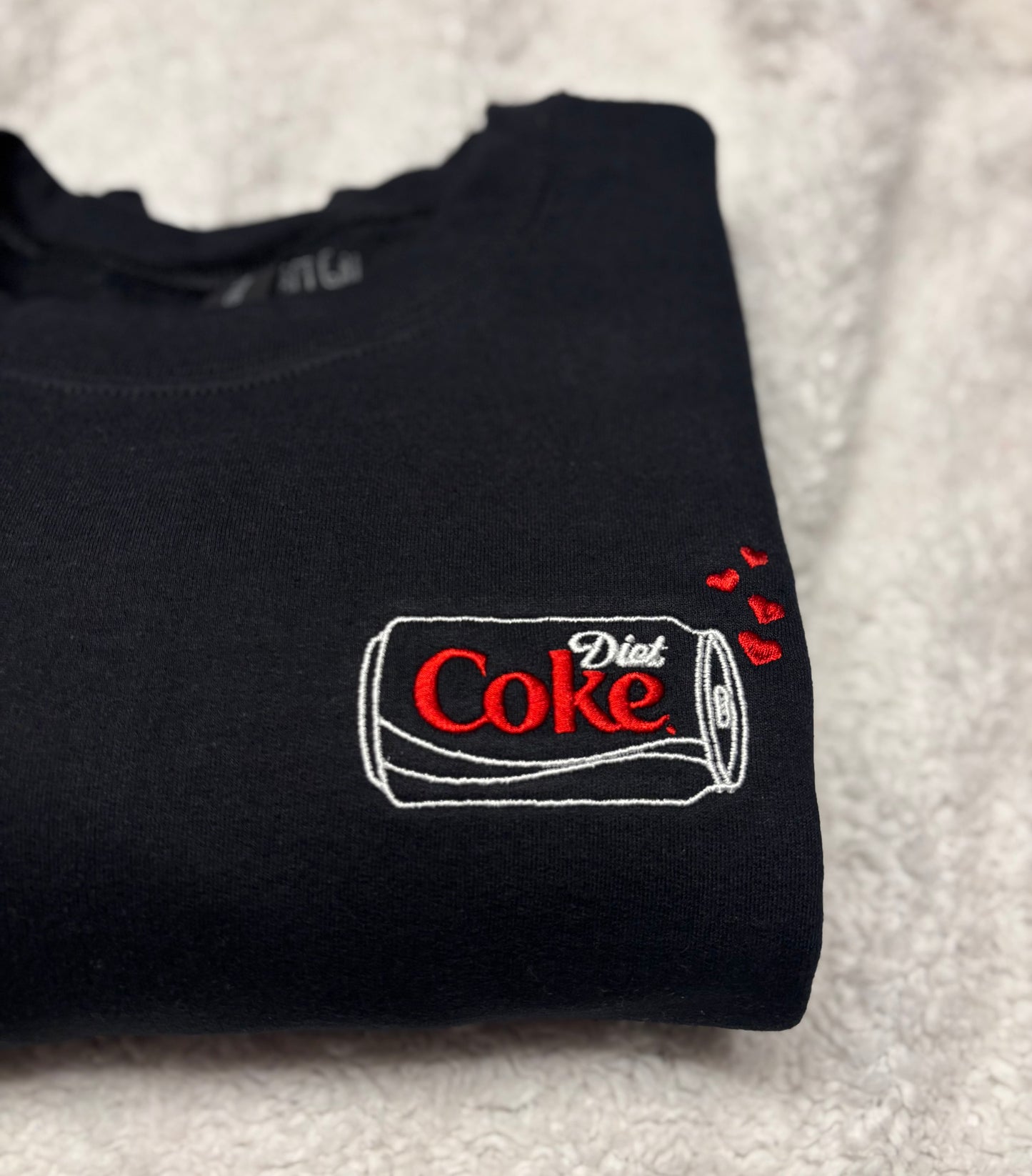 Diet Coke Hearts Crewneck