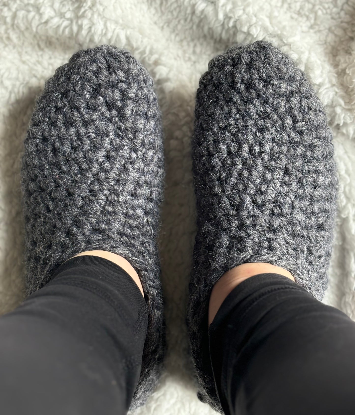 Dark Grey Slippers -S
