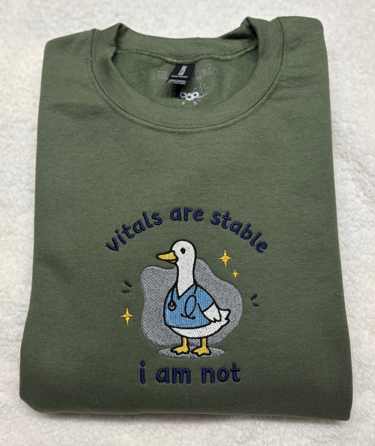 Vitals Are Stable, I Am Not Crewneck
