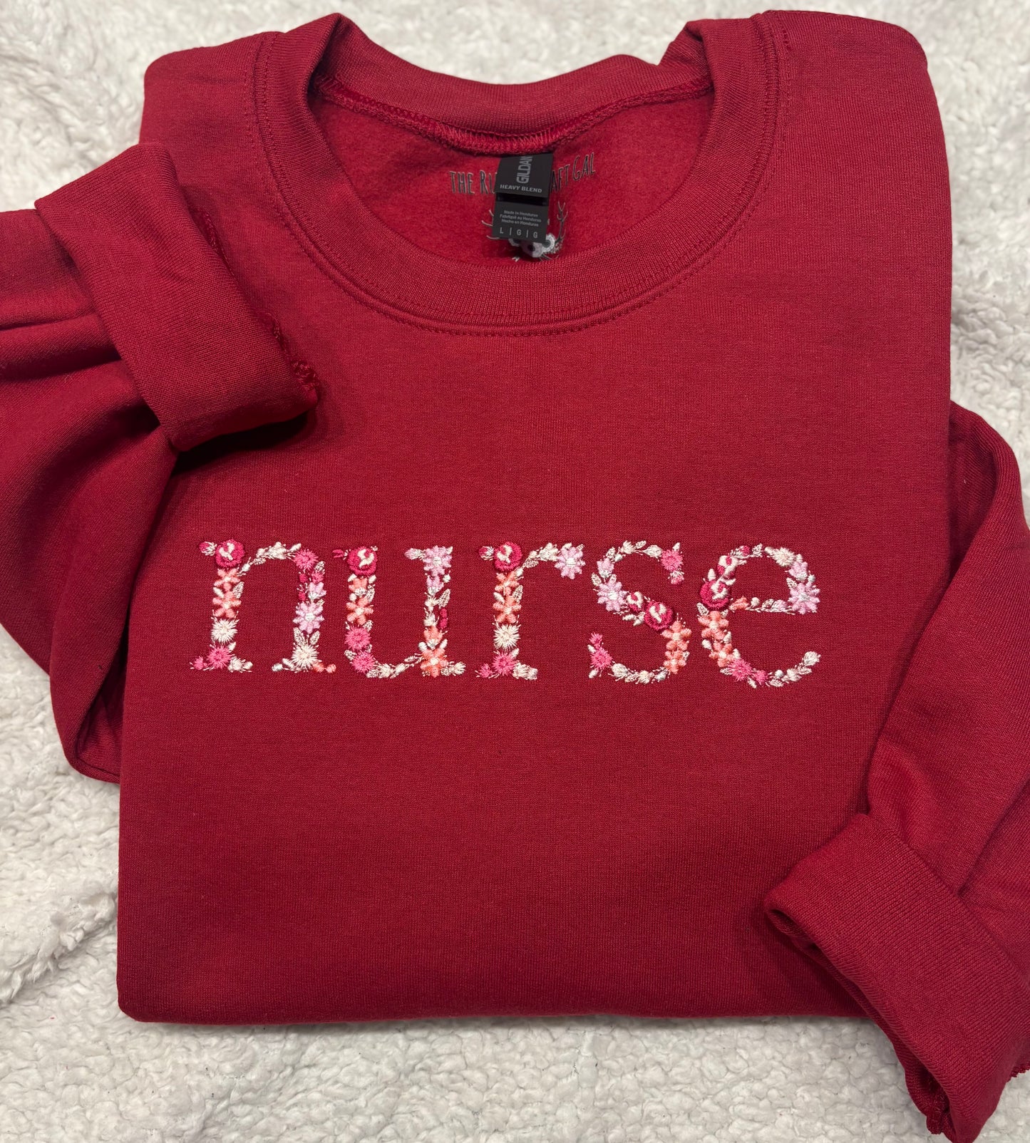 Floral Nurse Crewneck