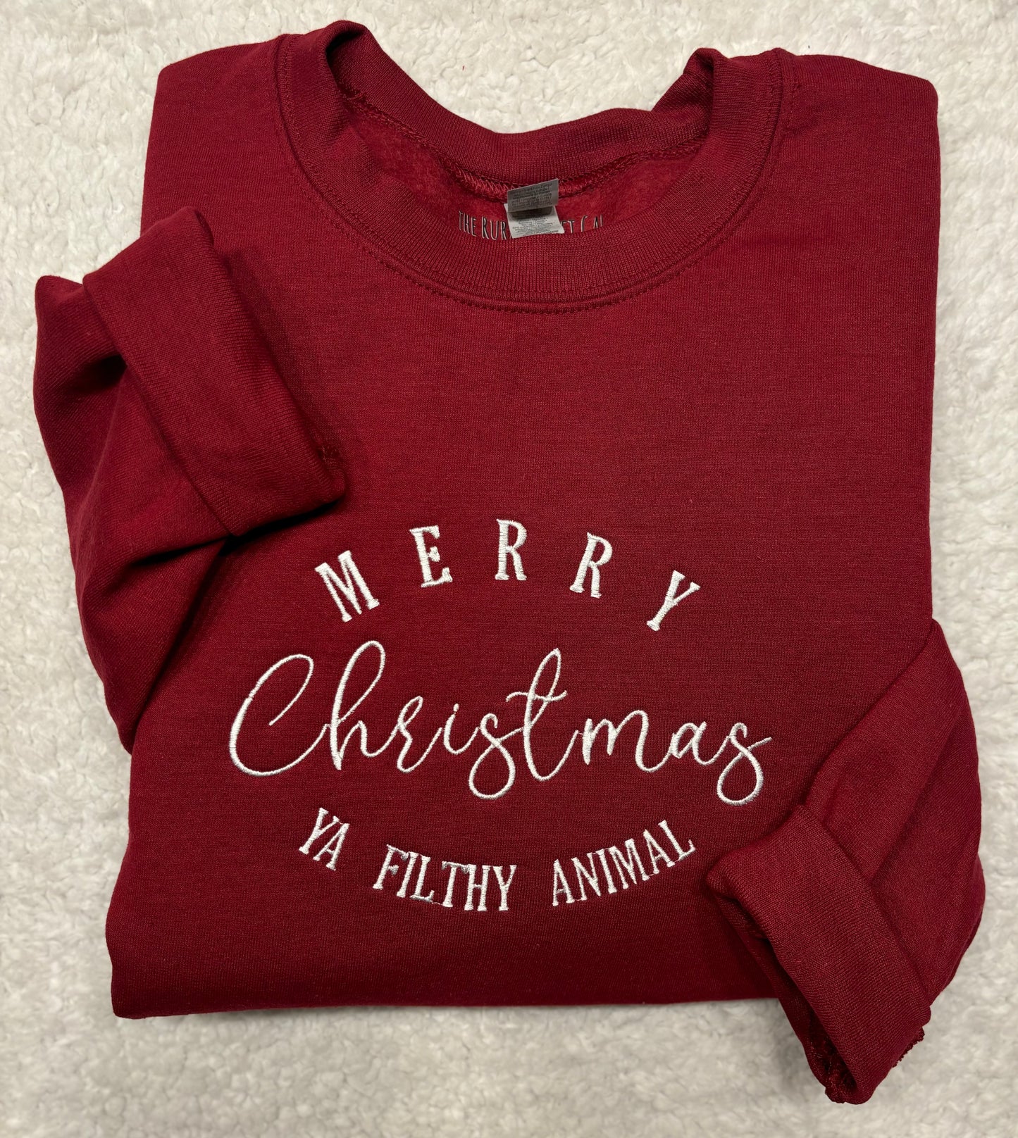 Merry Christmas Ya Filthy Animal Crewneck