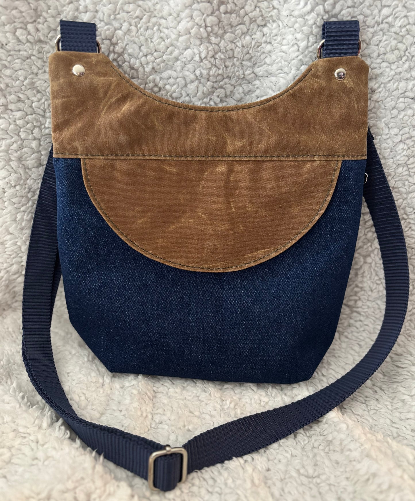 Denim & Waxed Canvas Purse