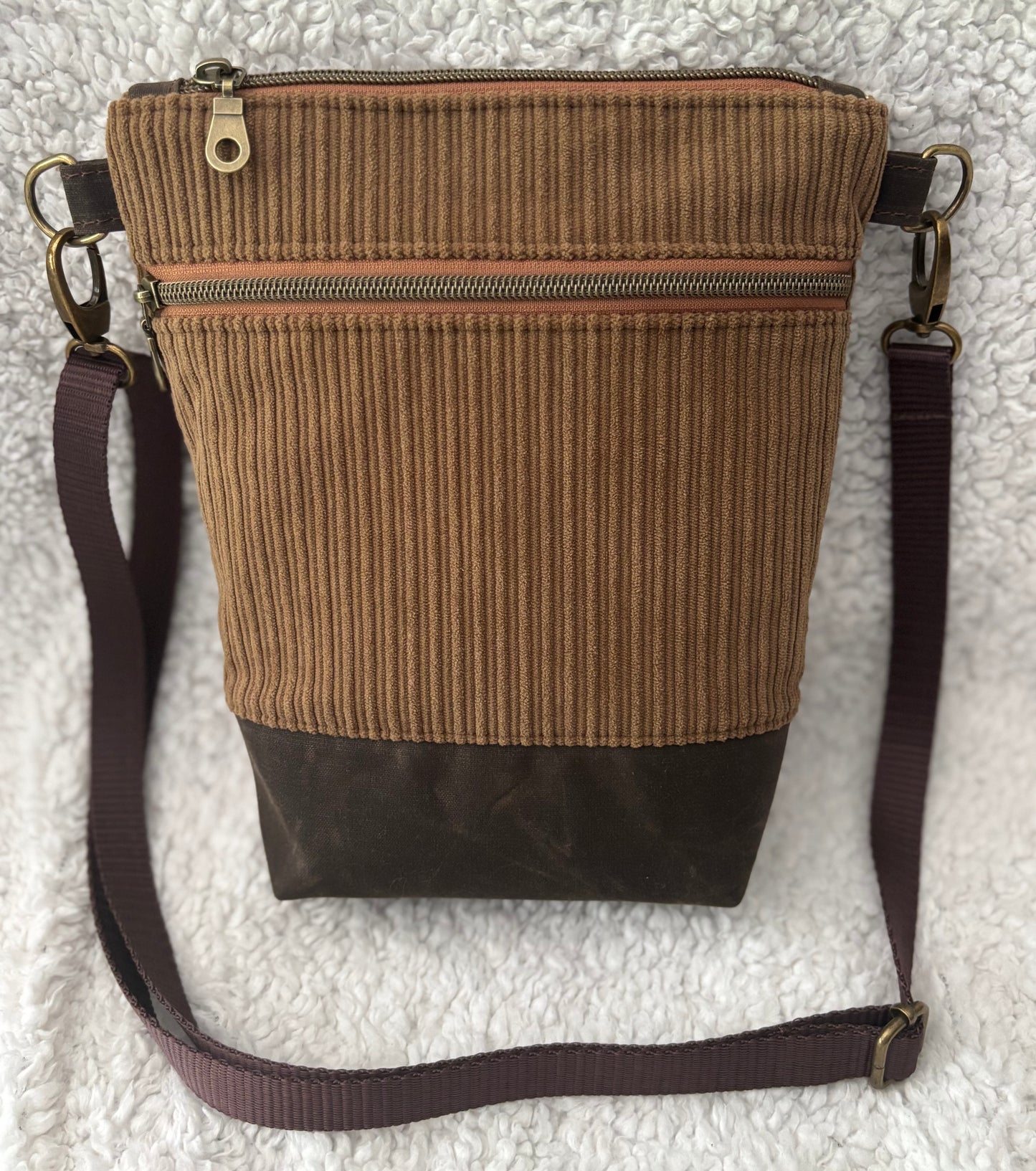 Brown Corduroy Purse