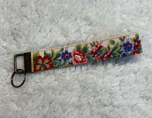 Floral Key Wristlet