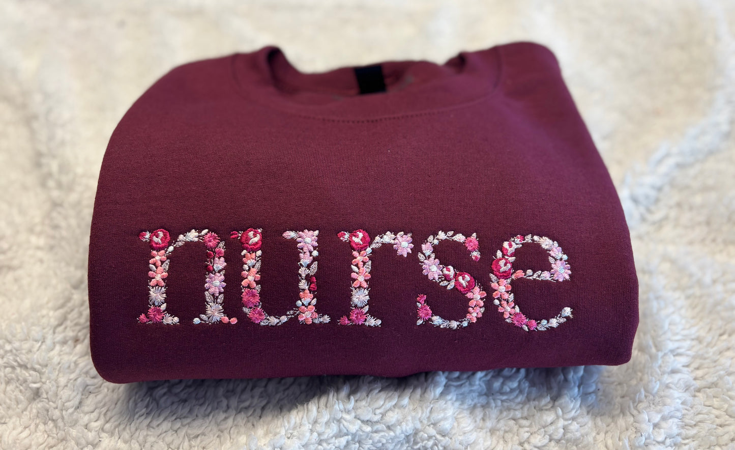 Floral Nurse Crewneck