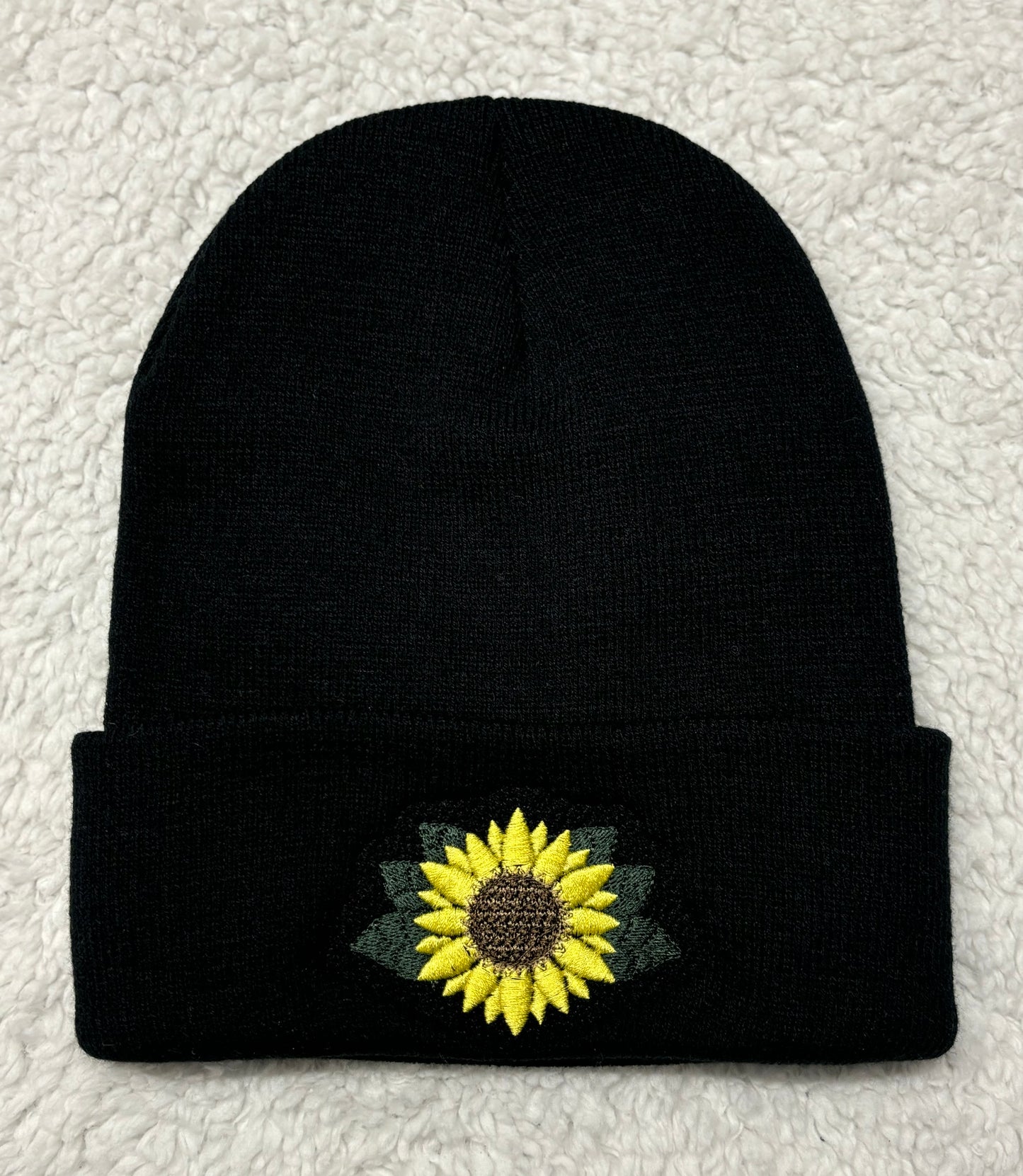 Embroidered Sunflower Toque