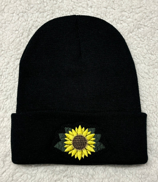 Embroidered Sunflower Toque